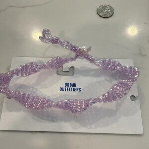 NWT Urban Outfitters Lavender Plastic Braided Necklace Choker